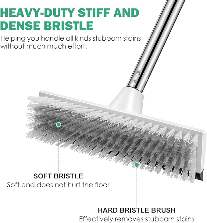 SetSail Floor Scrub Brush, 51-Inch Adjustable Long Handle Brush - Image 3
