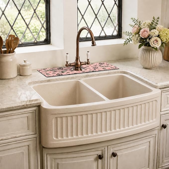 Halloween Kitchen Sink Splash Guard Faucet Mat, Farmhouse Sink Splash Guard - Image 7