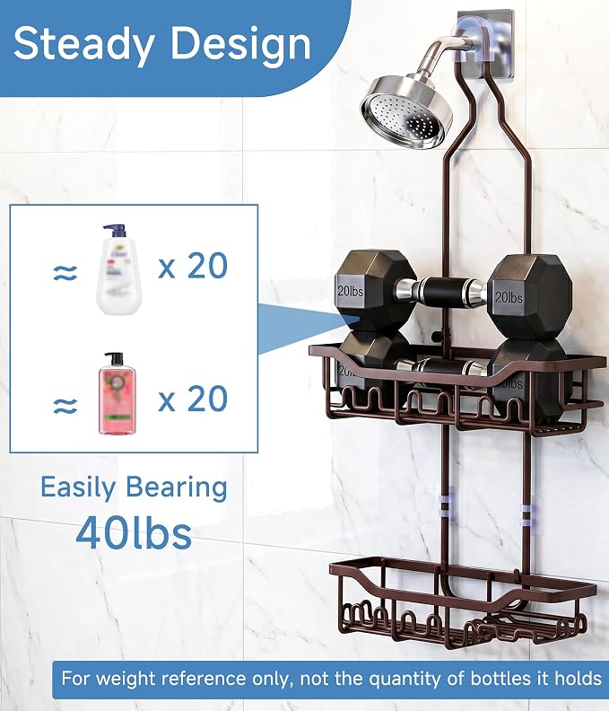 Upgraded Extended Length Shower Organizer - Image 5