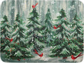 Winter Pine Tree Dish Drying Mat Red Bird Berry Dishes Drainer Mats Absorbent by Giwawa