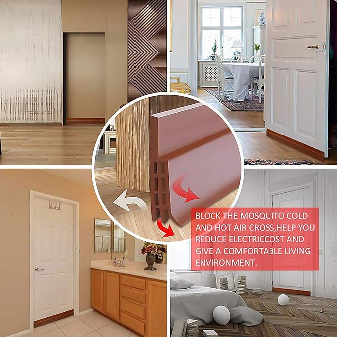 2 Pack Door Draft Stopper Under Door Seal - Image 5