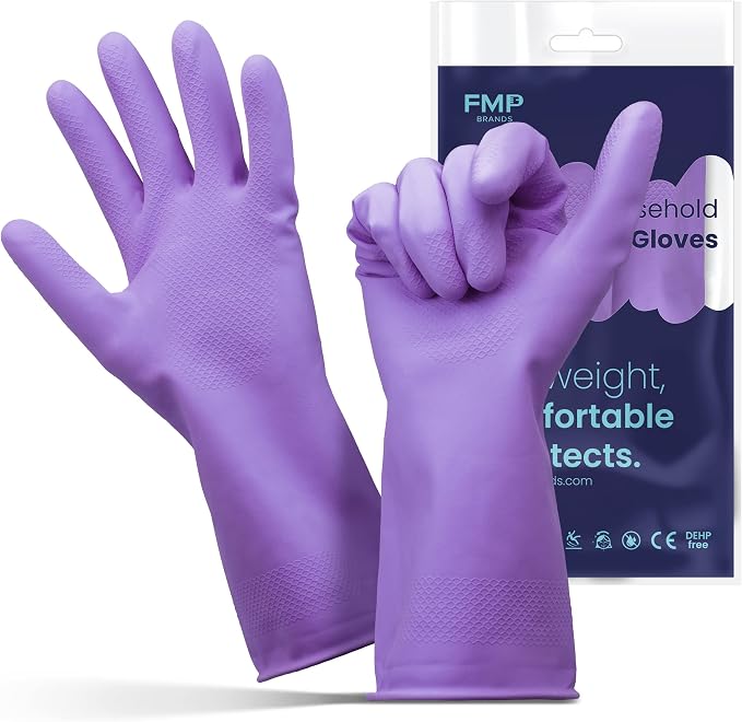 FMP Brands 3/6/12/60 Pairs Cleaning Gloves, Waterproof Rubber Gloves by FMPBrands