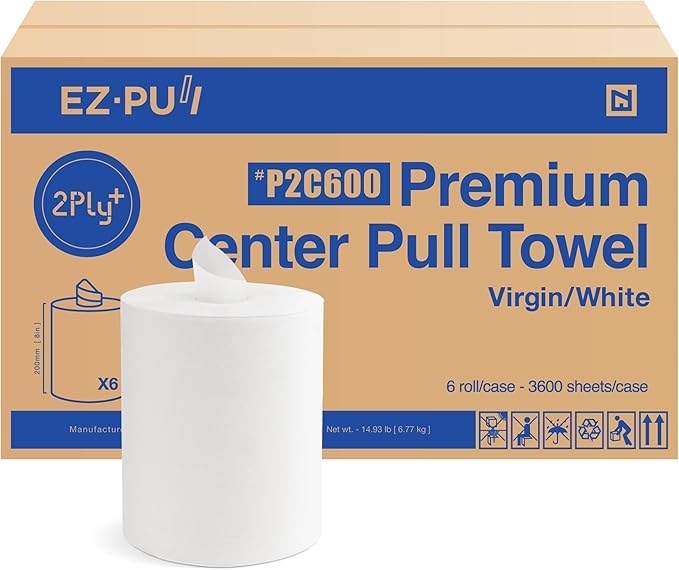 EZ-Pull Premium 2ply+ Centerpull Centerfeed Paper Hand Towels, FSC certified by EZbrnd