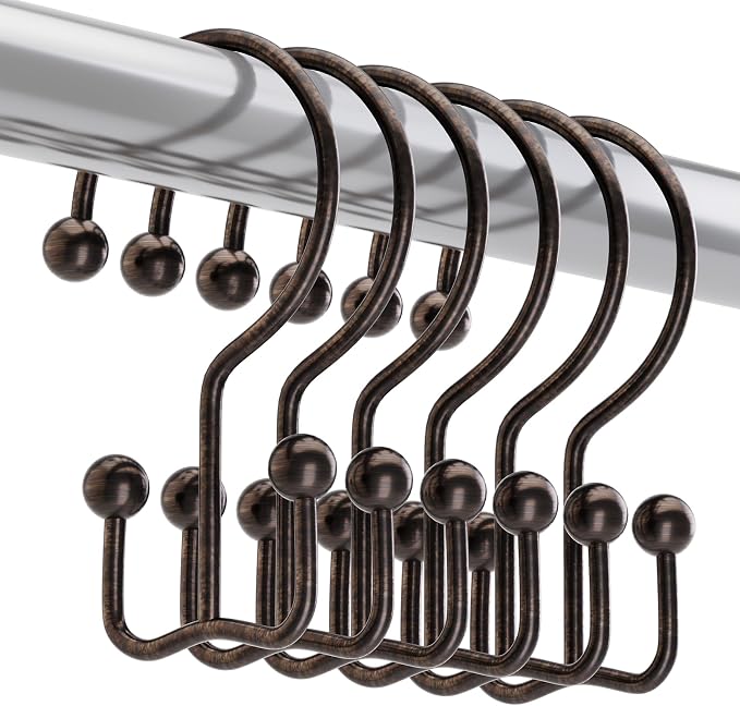 Titanker Shower Curtain Hooks Rings, Rust Resistant Metal Minimalist Simple by Titanker