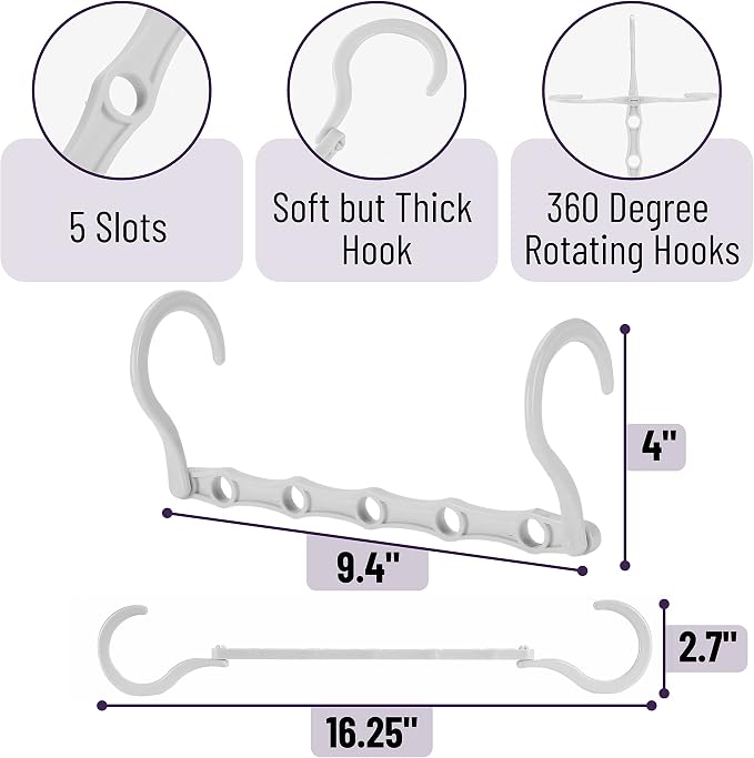 Mr. Pen- Space Saving Hangers, 360° Rotating Hooks - Image 3