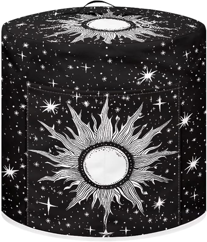 Flashideas Gothic Sun Pressure Cooker Cover for Women Dust-proof Cover for Rice Cooker Air Fryer Kitchen Appliance Covers with Top Handle and Pocket Home Kitchen Decor Gifts for Friends