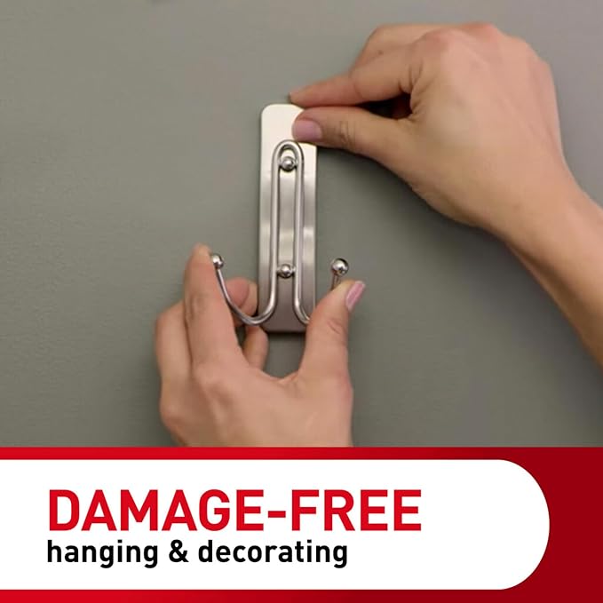 Command Large Bronze Double Hooks, 2 Hooks, 2 Strips | Damage-Free Wall Hooks - Image 6