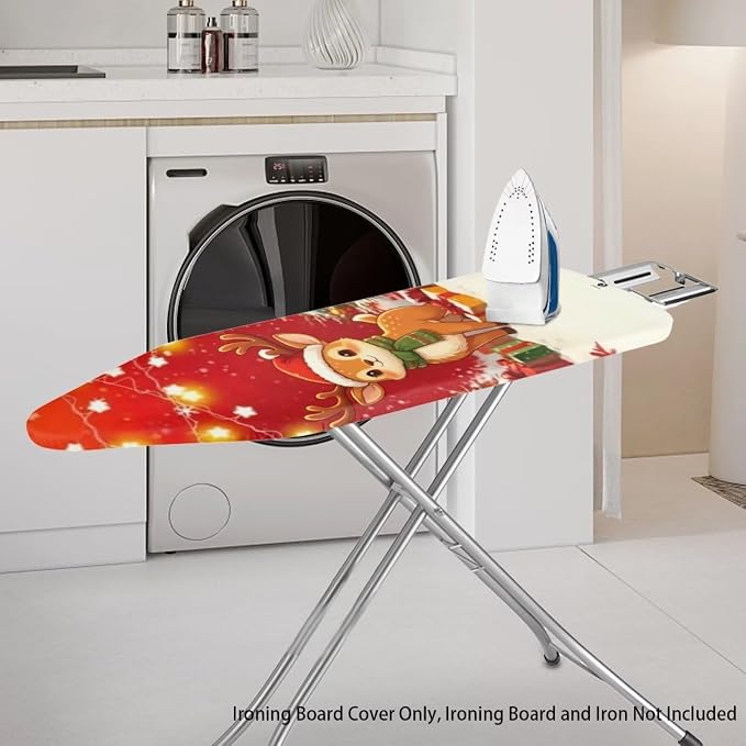 Christmas Reindeer Ironing Board Covers Heavy-Duty Fabric Non Slip Padded - Image 2