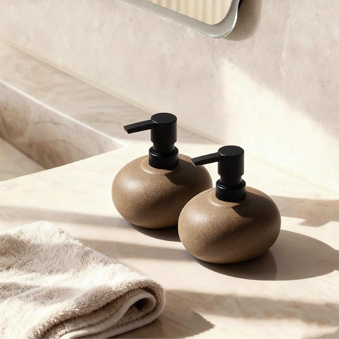 10oz Ceramic Hand Soap Dispenser, Elegant Liquid Soap Dispenser - Image 3