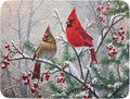 Red Bird Dish Drying Mat Merry Christmas Dishes Pad Absorbent Fast Dry Dish by Giwawa
