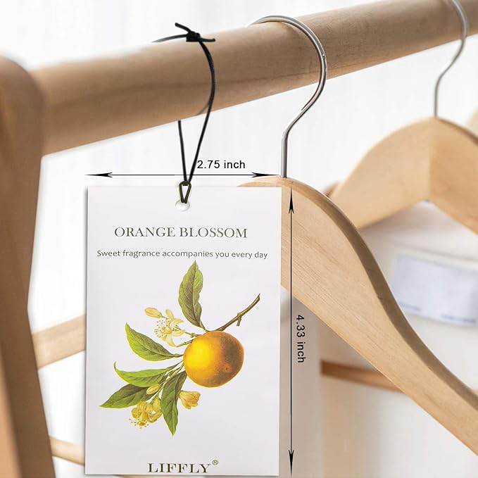 14 Packs Orange Blossom Scented Sachets fit Drawer and Closet Home Fragrance - Image 4