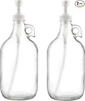 kitchentoolz Half Gallon Glass Pump Dispenser Bottle, Large Jug by KITCHENTOOLZ