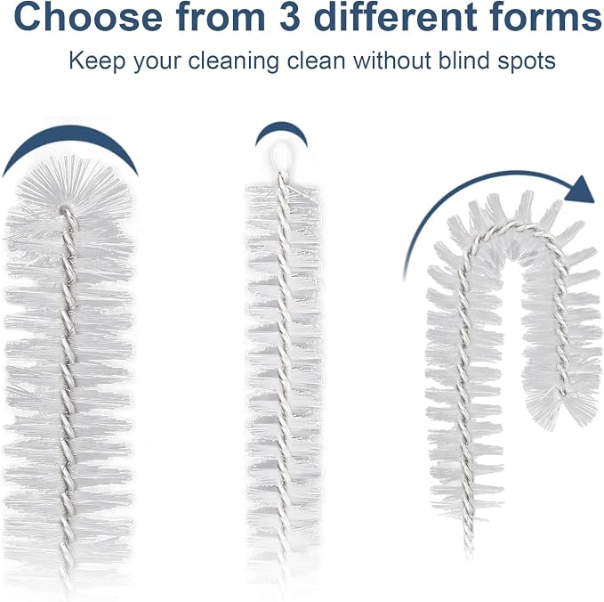 Ixiaoyoo 12 Pcs Straw Cleaner Brushes Set, 8.2 Inch Nylon Cleaning Brush | - Image 6