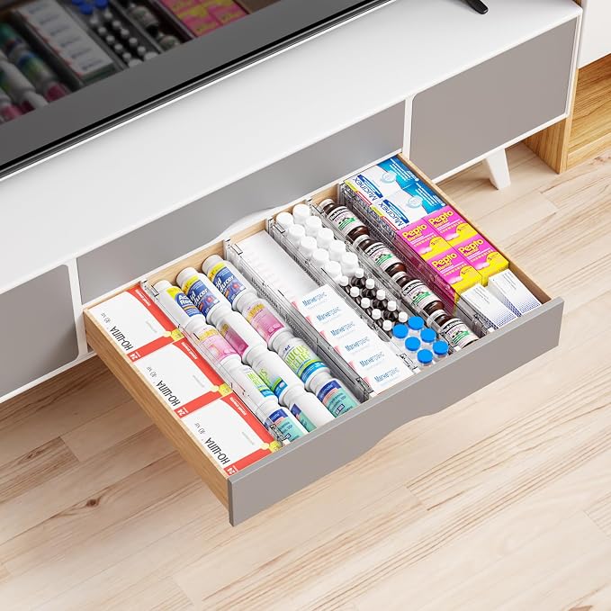 8 Pack 3.2 Inch Shallow Acrylic Drawer Dividers - Image 8