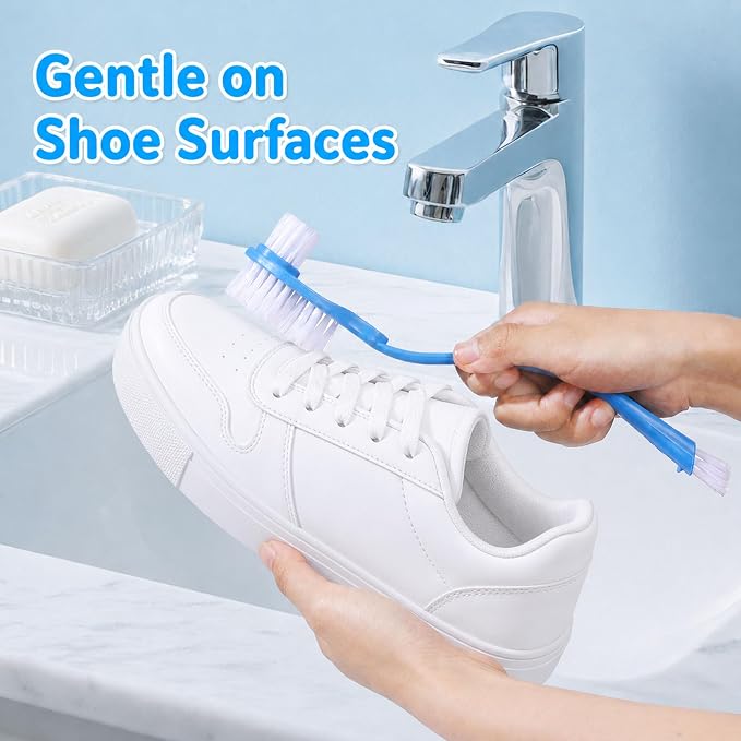 2Pcs 10in Shoes Cleaning Brushes, Double Sided Shoe Sole Cleaner Insider Shoe - Image 5