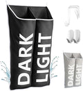 Hanging Laundry Hamper Bag XL 40x22", Space Saving over the Door Storage Bags by DONAQ