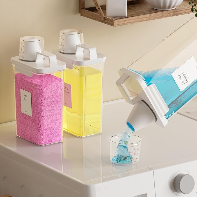 77.8OZ Laundry Detergent Dispenser Container, 3 Pack Liquid Laundry Dispenser - Image 3