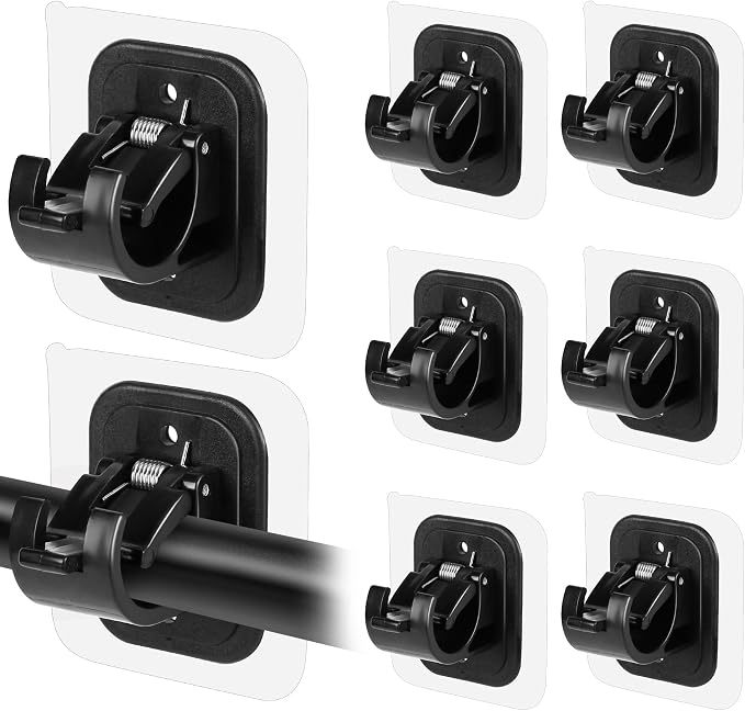 Codoule Self Adhesive No Drill Adjustable Curtain Rod Holder Hooks Brackets | by Codoule