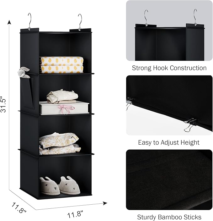 YOUDENOVA Hanging Closet Organizer and Storage - Image 3