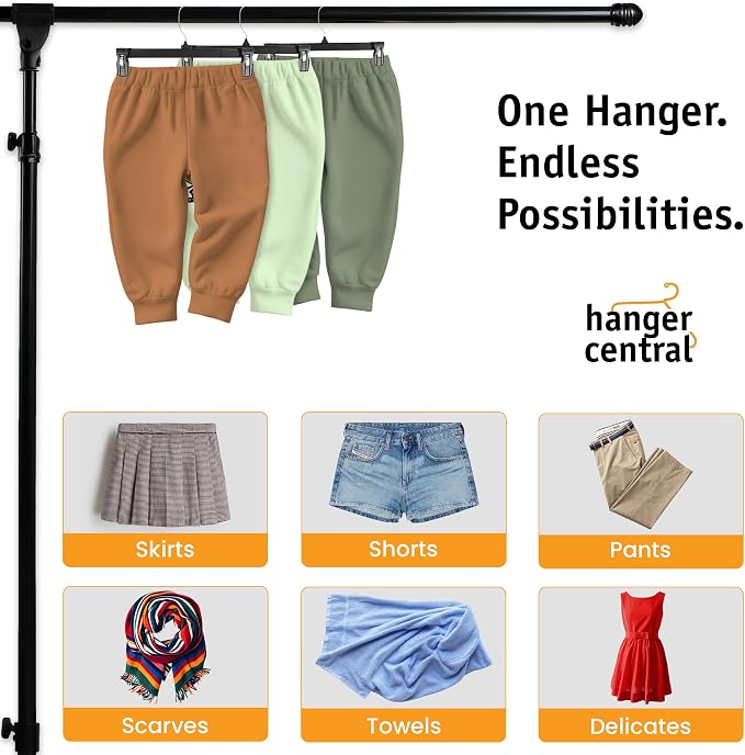 10 Inch 30 Pack Youth Pants Hangers Slim Plastic Clothes Hangers - Image 6
