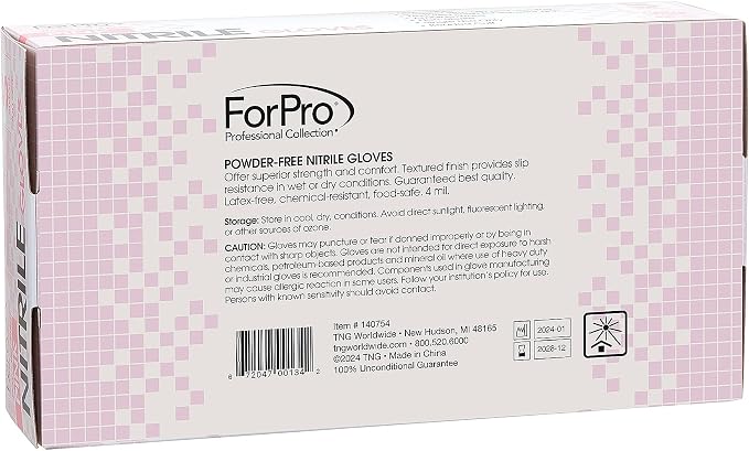 ForPro Disposable Nitrile Gloves, Chemical Resistant, Powder-Free, Latex-Free - Image 3
