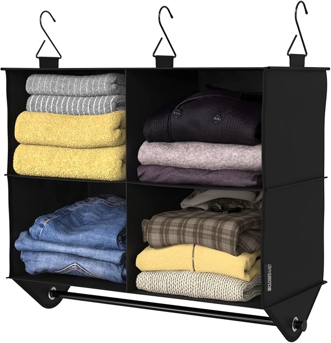 ClosetMaid 4-Shelf Fabric Hanging Closet Organizer by Unknown