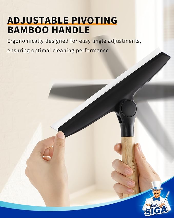 MR.SIGA Silicone Squeegee for Shower Door, 10 inch, showers and glass surfaces - Image 4