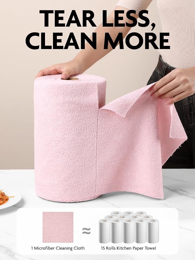 Fantasticlean Microfiber Cleaning Cloth Rolls - Image 2