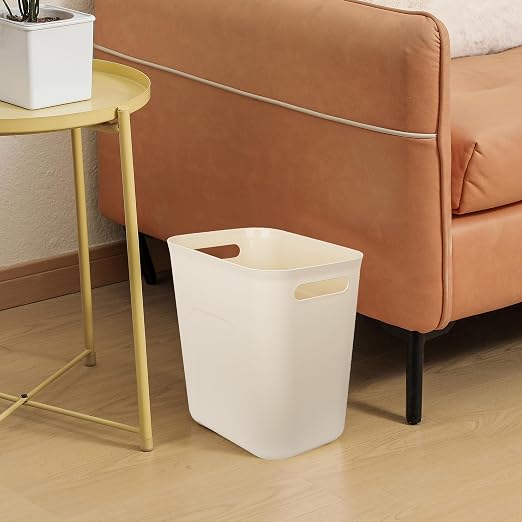 Plastic Small Bathroom Trash Can Wastebasket, 3.5 Gallon, 2 Pack | Compact - Image 4
