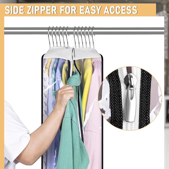 MISSLO 32" All Clear Garment Bags - Image 5