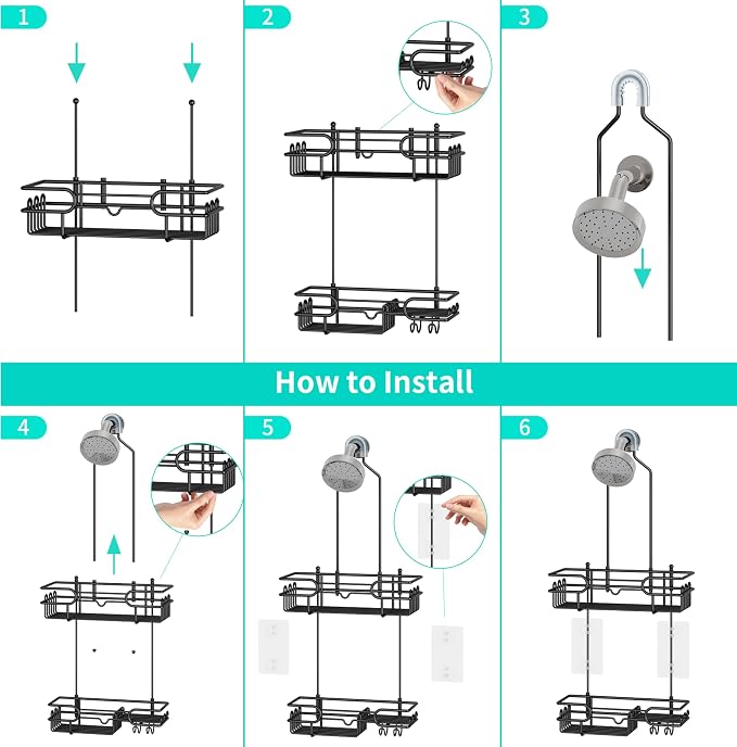 HapiRm Hanging Shower Caddy Organizer - Image 7