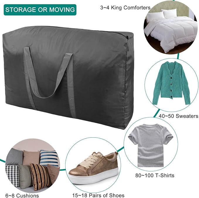 100L Extra Large Storage Bags, Big Moving Bags - Image 5
