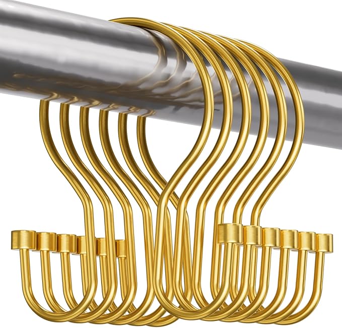 Bathway Shower Curtain Hooks Dark Gold Shower Curtain Rings by Bathway
