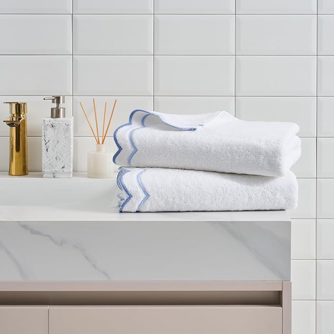 Peri Home 2 Piece Cotton Bath Towel Set, Embroidered by perihome