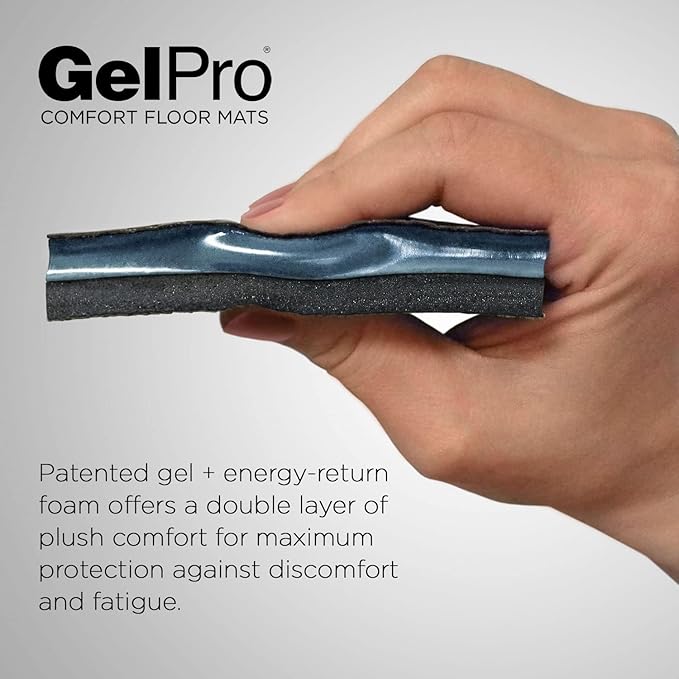 GelPro Elite Premier Gel Anti-Fatigue Kitchen Comfort Floor Mat, 20x48”, Trellis Classic Grey