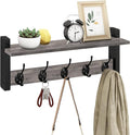 Wall Hooks with Shelf, Coat Rack Wall Mount, Entryway Shelf with Hooks by Homode