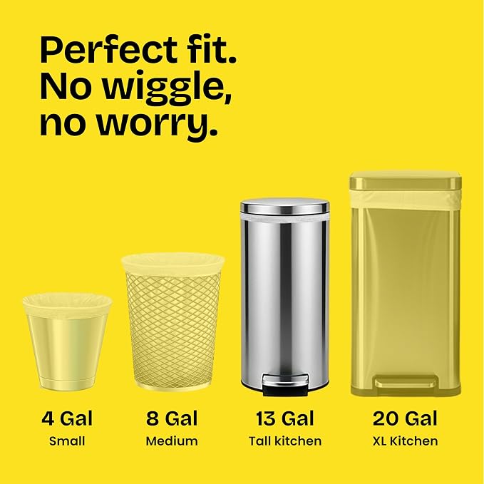 Glad Trash Bags, ForceFlex Tall Kitchen Drawstring Garbage Bags, Fresh Clean - Image 4