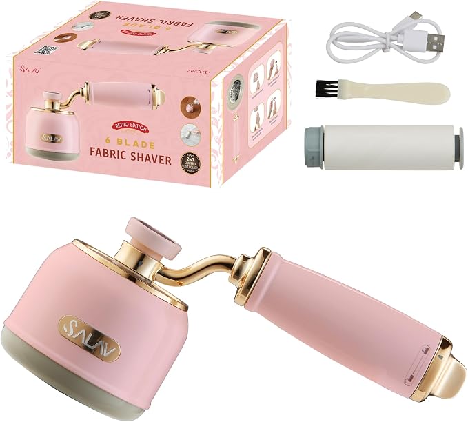 SALAV Retro Edition Rechargeable Fabric Shaver & Lint Roller - Image 2