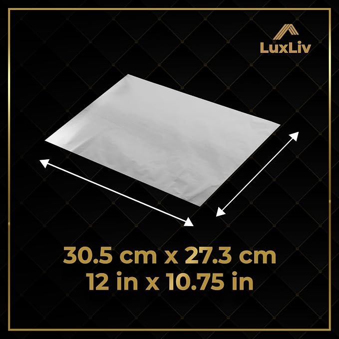 ® Pre-Cut Aluminum Foil Sheets 200 Count – 12 x 10.75 Inches Pop-Up Foil Sheets - Image 3