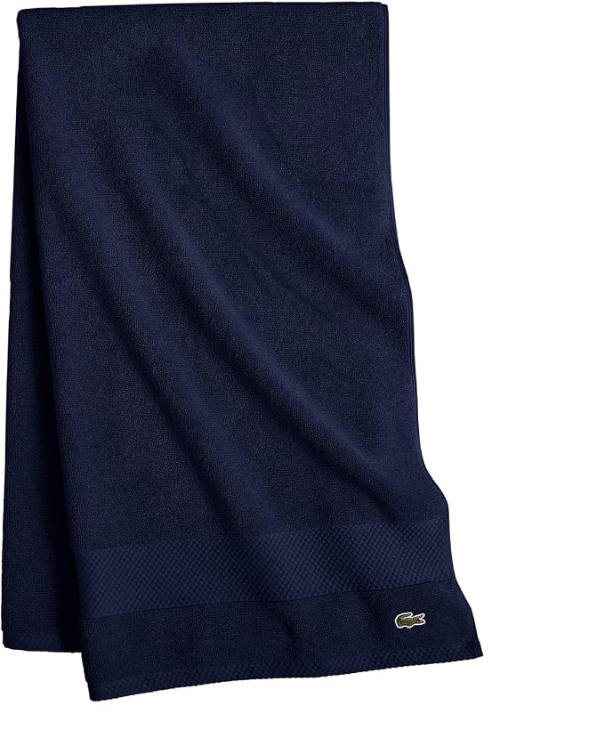 Lacoste Heritage 100% Supima Cotton Bath Towel 30" x 54", Premium Super Soft - Image 4