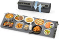 Warming Mat for Food Extra Large 39.4”X15”, 8S Rapid Heating Electric Warming Tray with 9 Temp Setting and 6H Timer, Food Warming Pad, Portable Food Warmers for Parties Buffet, Gray