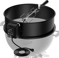 Skyflame Charkettle Rotisserie Ring Kit Compatiable with Weber 18" Charcoal Kettle Grills and Other Similar Kettle Grills, Black Coated Steel BBQ Grill Rotisserie Kit