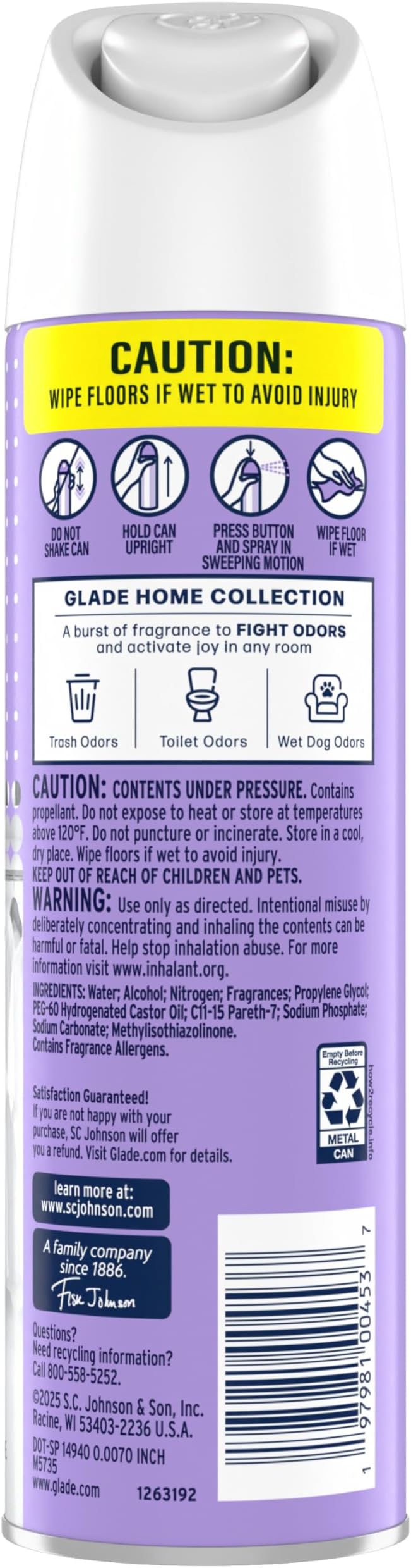 Glade Air Freshener Room Spray, Lavender Scent, Odor Fighting to Deliver Long - Image 2