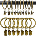 100 Pack Metal Curtain Rings by AMZSEVEN