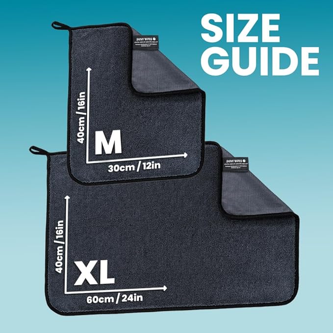 Shiny Wipes Medium Drying Towel, the Original, 12x16in/30x40cm, Ultra Absorbent - Image 2