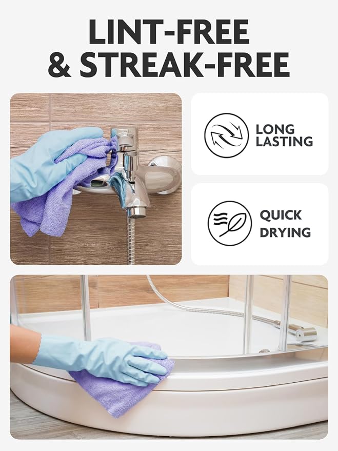 Fantasticlean Microfiber Cleaning Cloth Roll- 40 Sheets, Tear-away Microfiber - Image 6