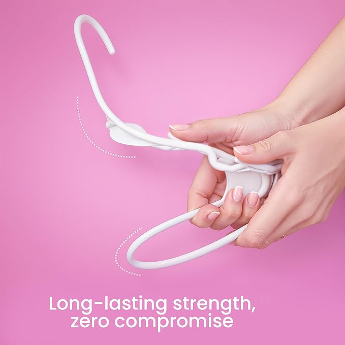 Utopia Home Plastic Hangers 50 Pack – Space Saving Clothes Hanger White | - Image 4