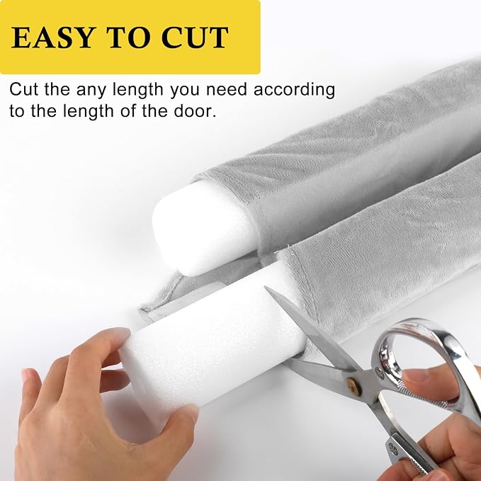 fowong Under Door Draft Stopper 30"-36", Adjustable Noise Stopper, Dust & Light - Image 4