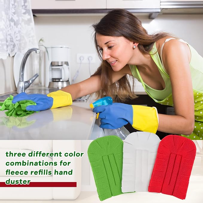 Zubebe 12 Pcs Reusable Duster Refills Fleece - Image 2