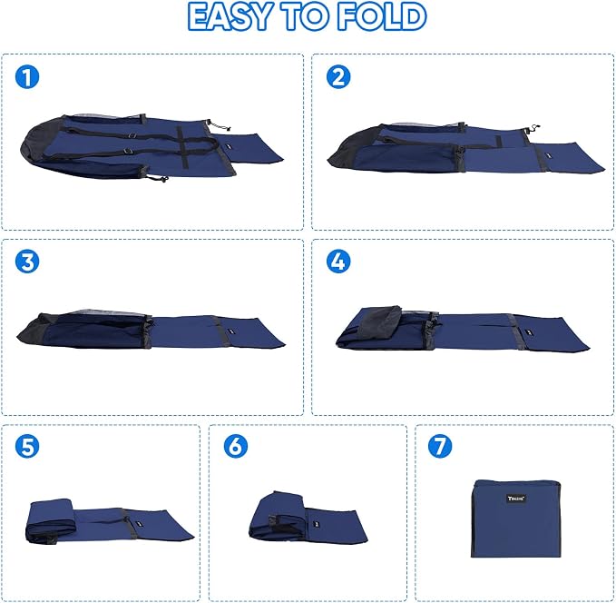 BALEINE 120L Laundry Bag Backpack, 900D Oxford Fabric Large Travel Laundry Bags - Image 7
